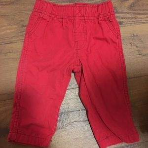 Red toddlers pants